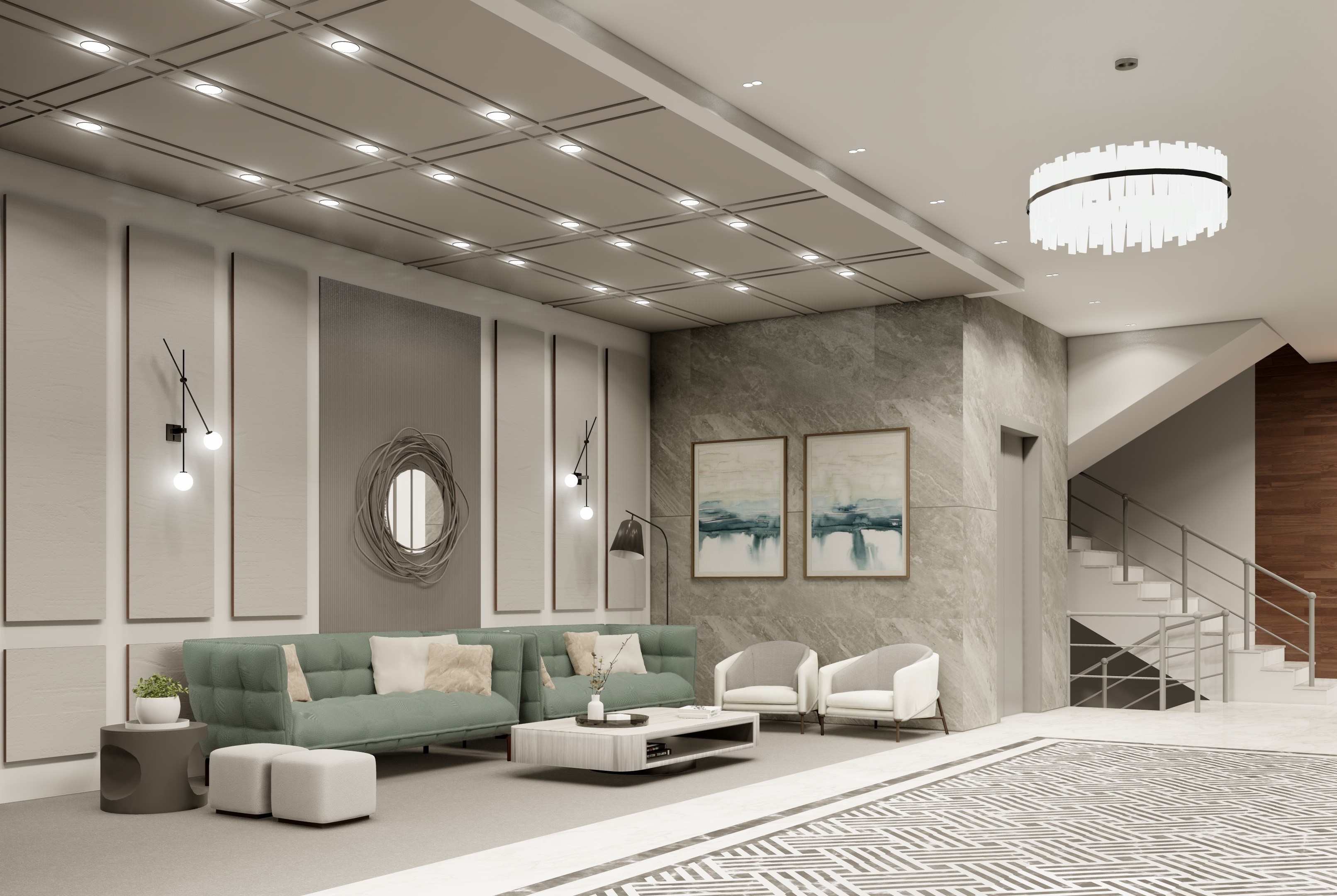 RESIDENTIAL APARTMENT LOBBY AND RECEPTION-2