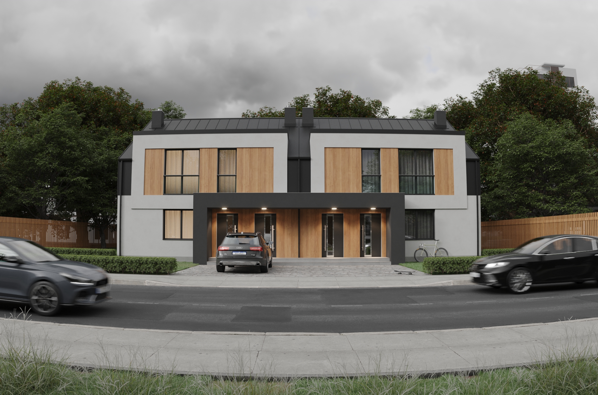 计算机生成图像 半独立式住宅-2