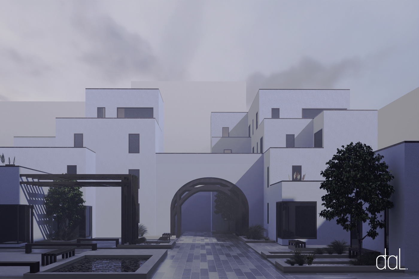 蓝调建筑 · Blender 户外视觉设计-4