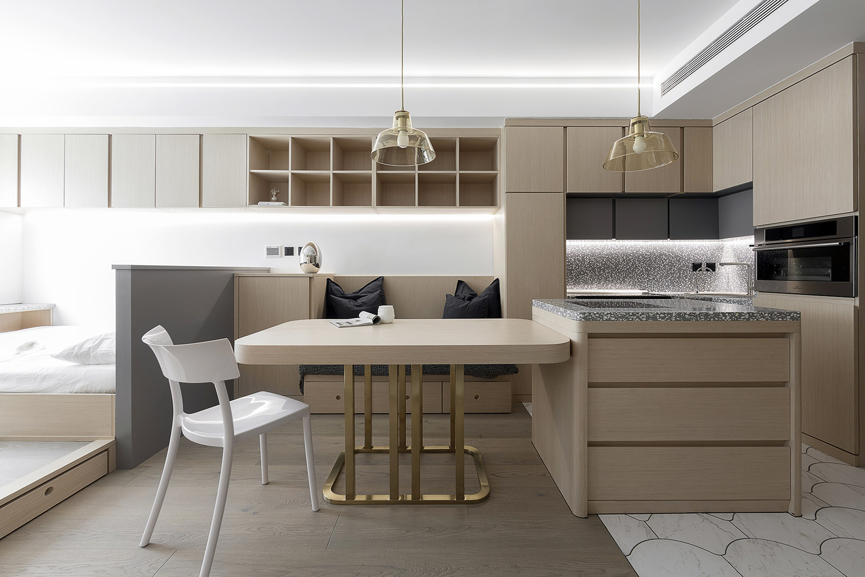 日系风，简约舒适的一字型公寓-5