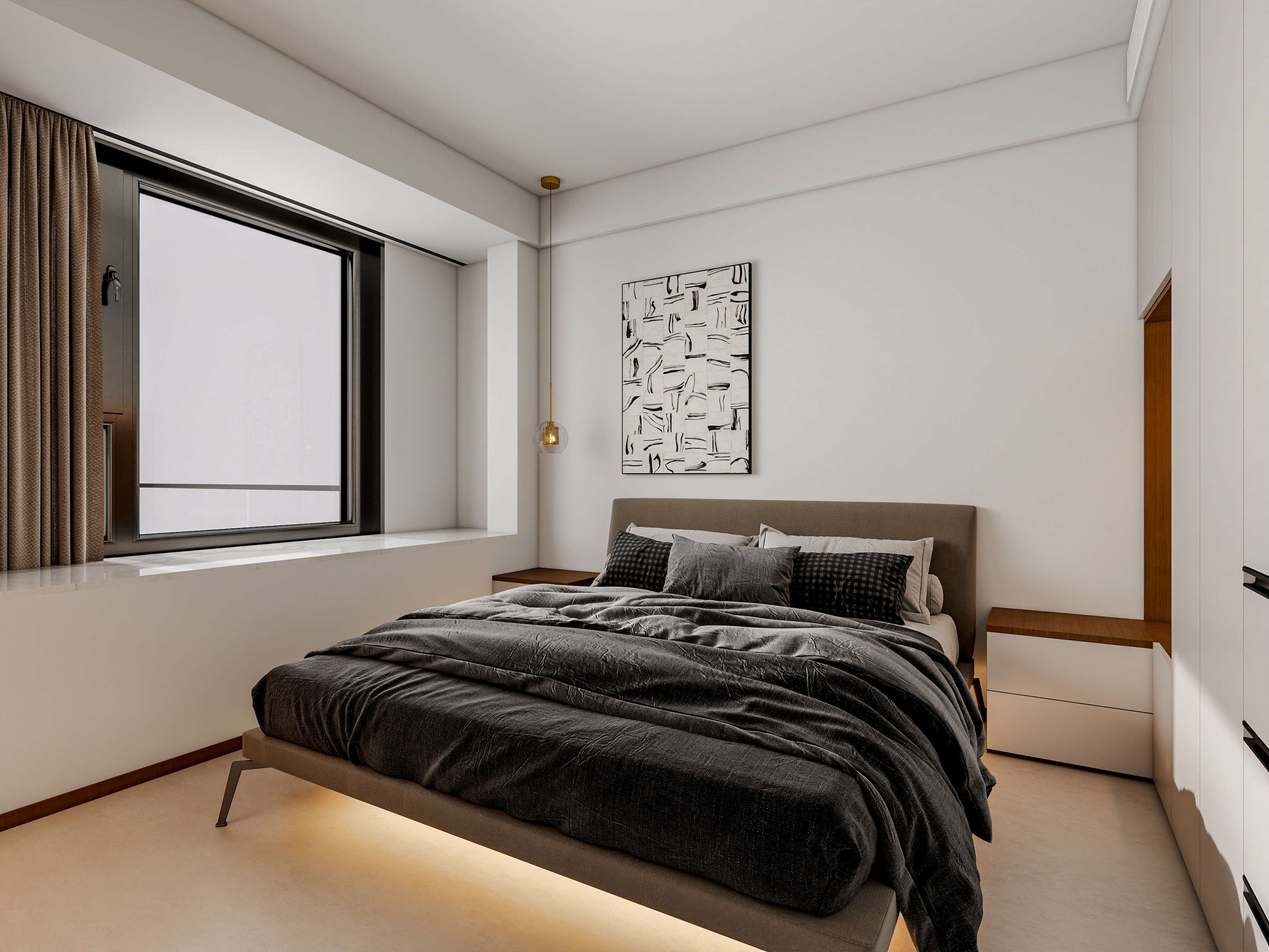 四川成都花间君邸（603平方现代极简底跃四居室）-82