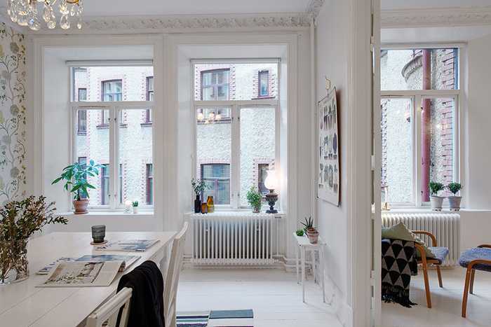 瑞典城市公寓的印花墙纸设计-3