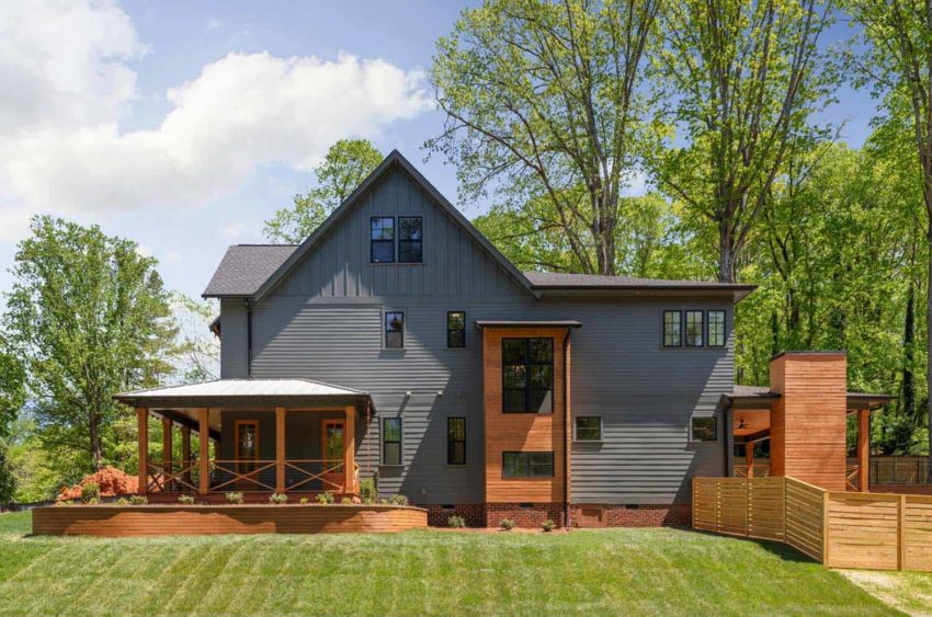 Pike Properties build stunning Modern Farmhouse in the sprawling countrysides of North Carolina PikeProperties在北卡罗莱纳州的庞大乡村建设了惊人的现代化农舍-6