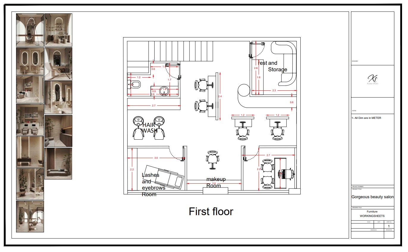Gorgeous Beauty Salon 室内设计-2