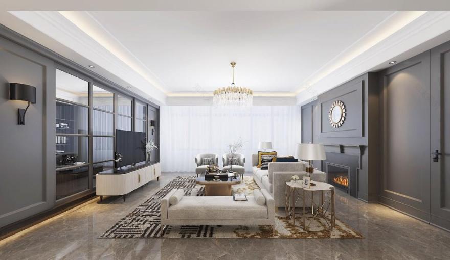 兰园简约奢华室内设计-0