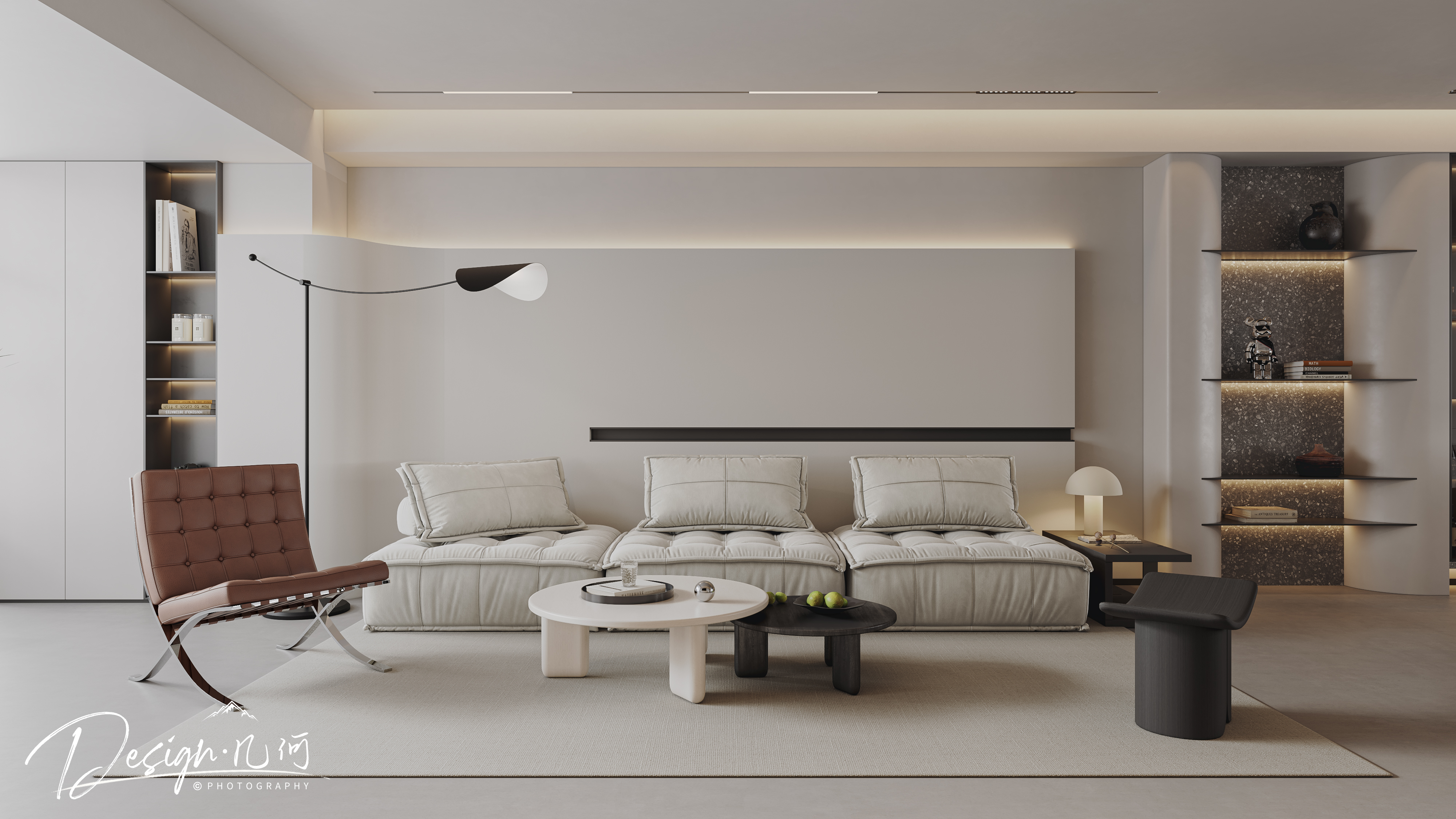 几何空间视觉表现 | 高速时代城现代客餐厅-0