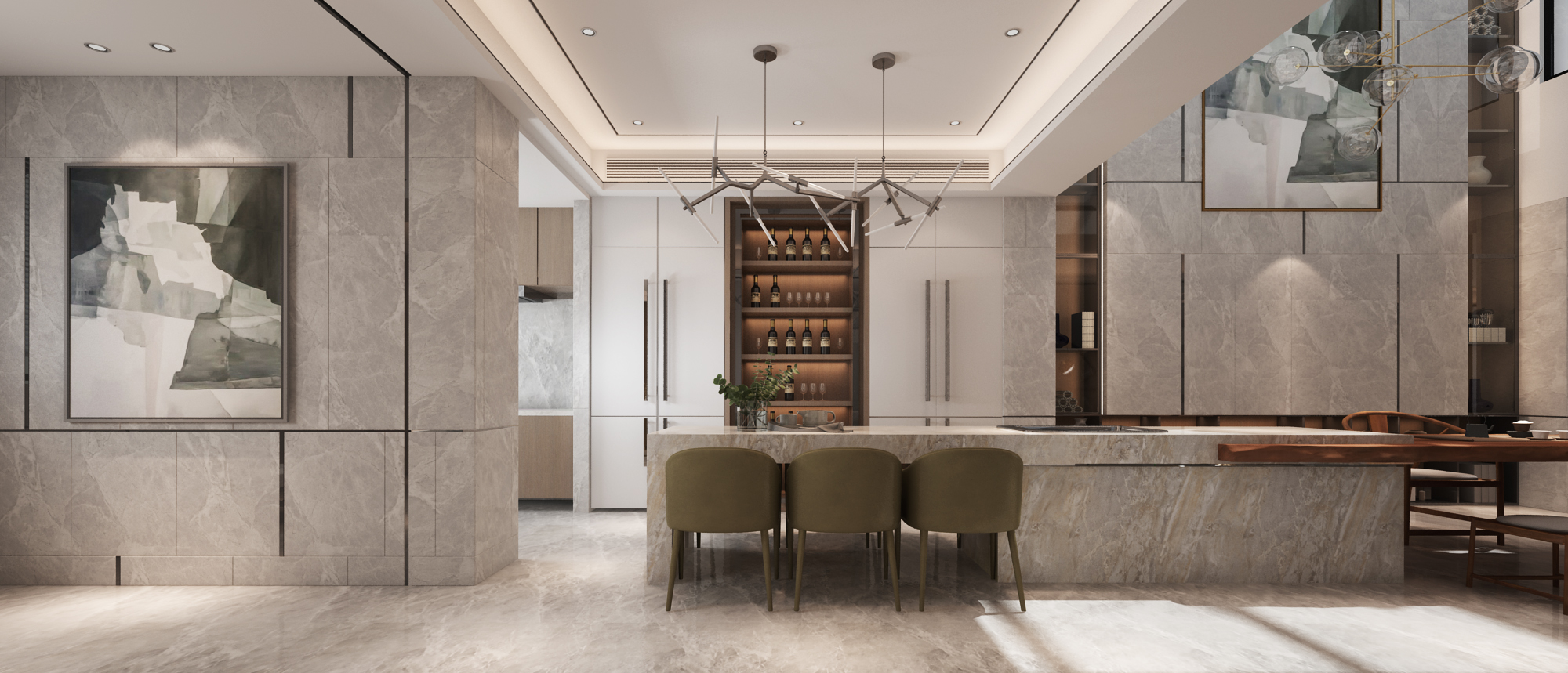 《新东方风》福州博士后公馆 600㎡设计，郑尚曦作品-8