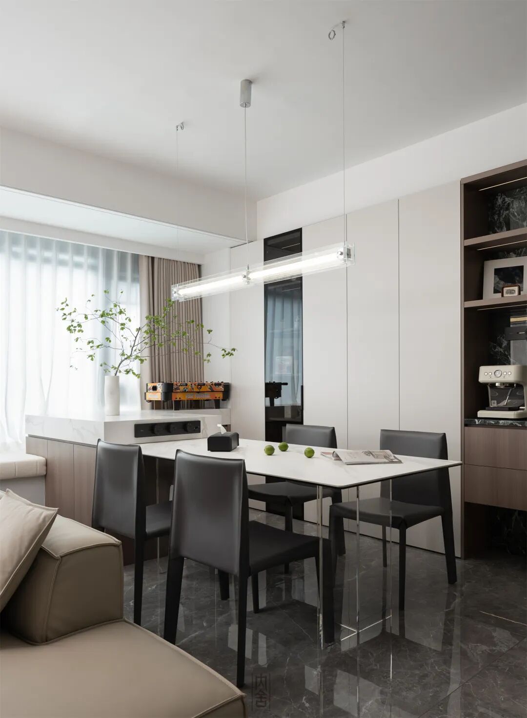 内舍软装丨128㎡现代简约风，纯粹色调营造简洁利落的温柔空间！-20