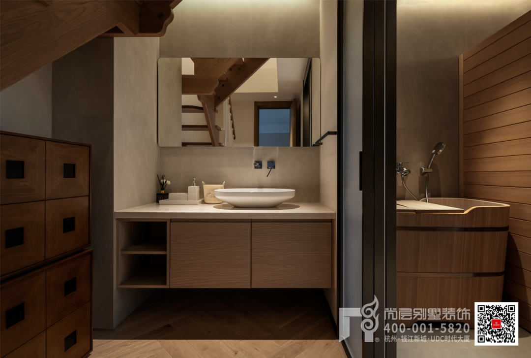 500㎡富春壹号院·木影流光·自然叙事的现代“剪影”别墅丨杭州尚层装饰-68