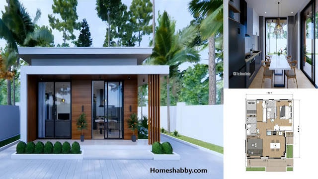 7·5 · 8 m现代两居室房屋设计及详细规划-1