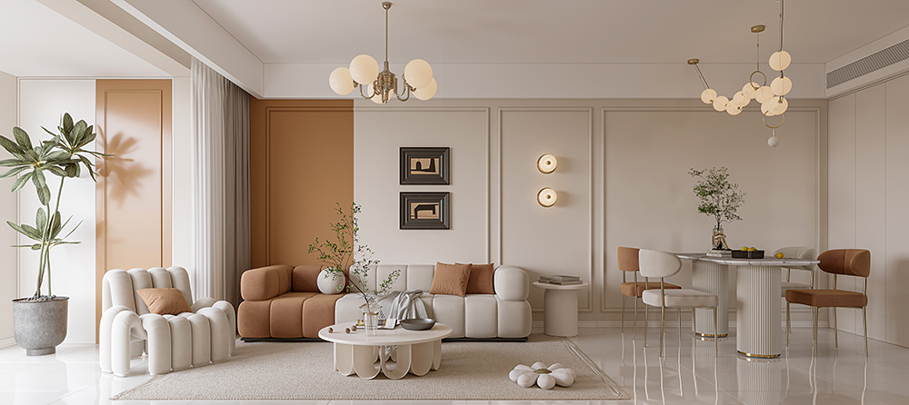 奶油风今年比较流行，都是这种暖暖的空间-6