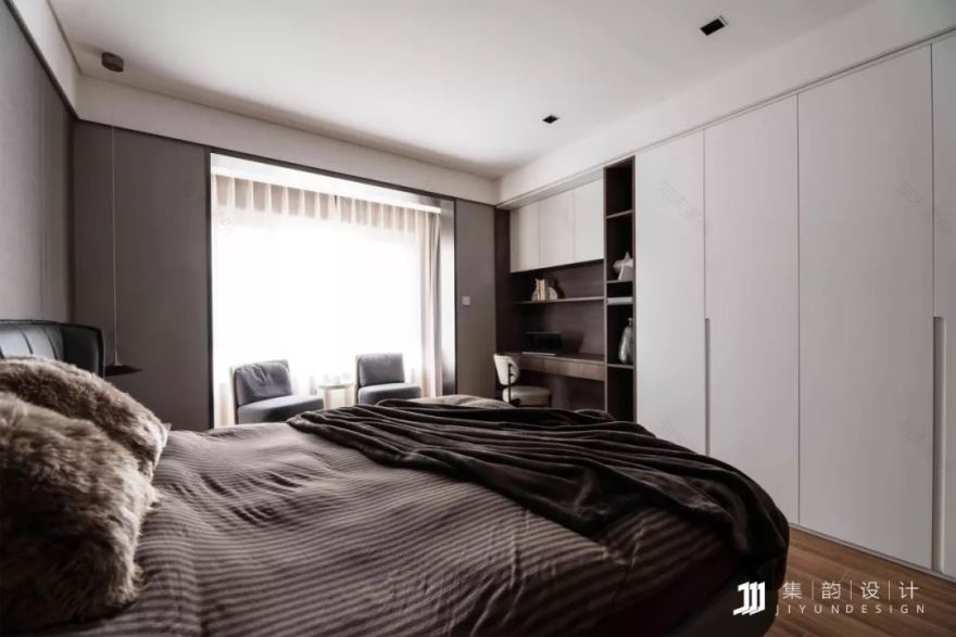 集韵设计|| 西安 160㎡现代简约之家,藏匿收纳空间的秘密-123