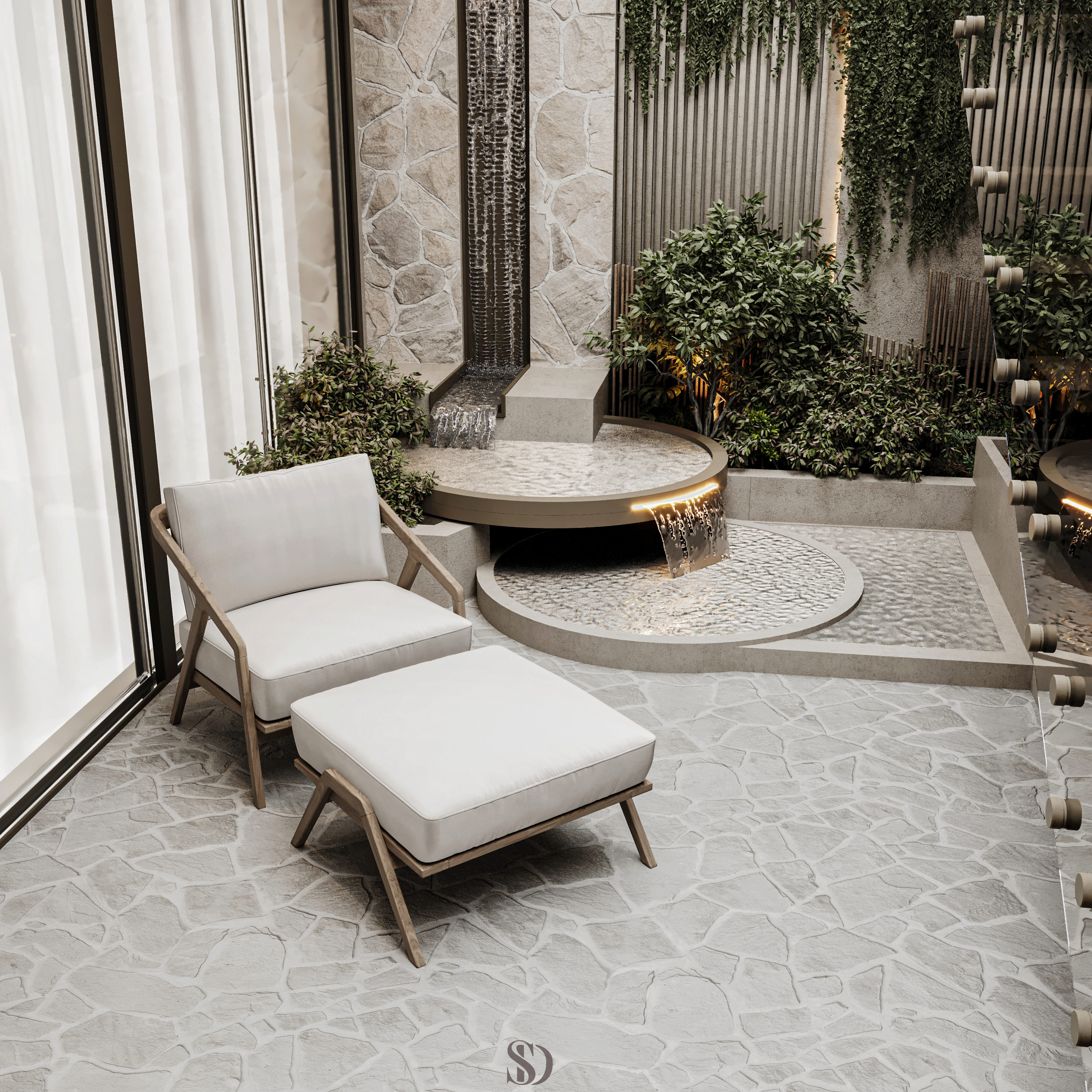 Basement Under The Villa Entrance-2