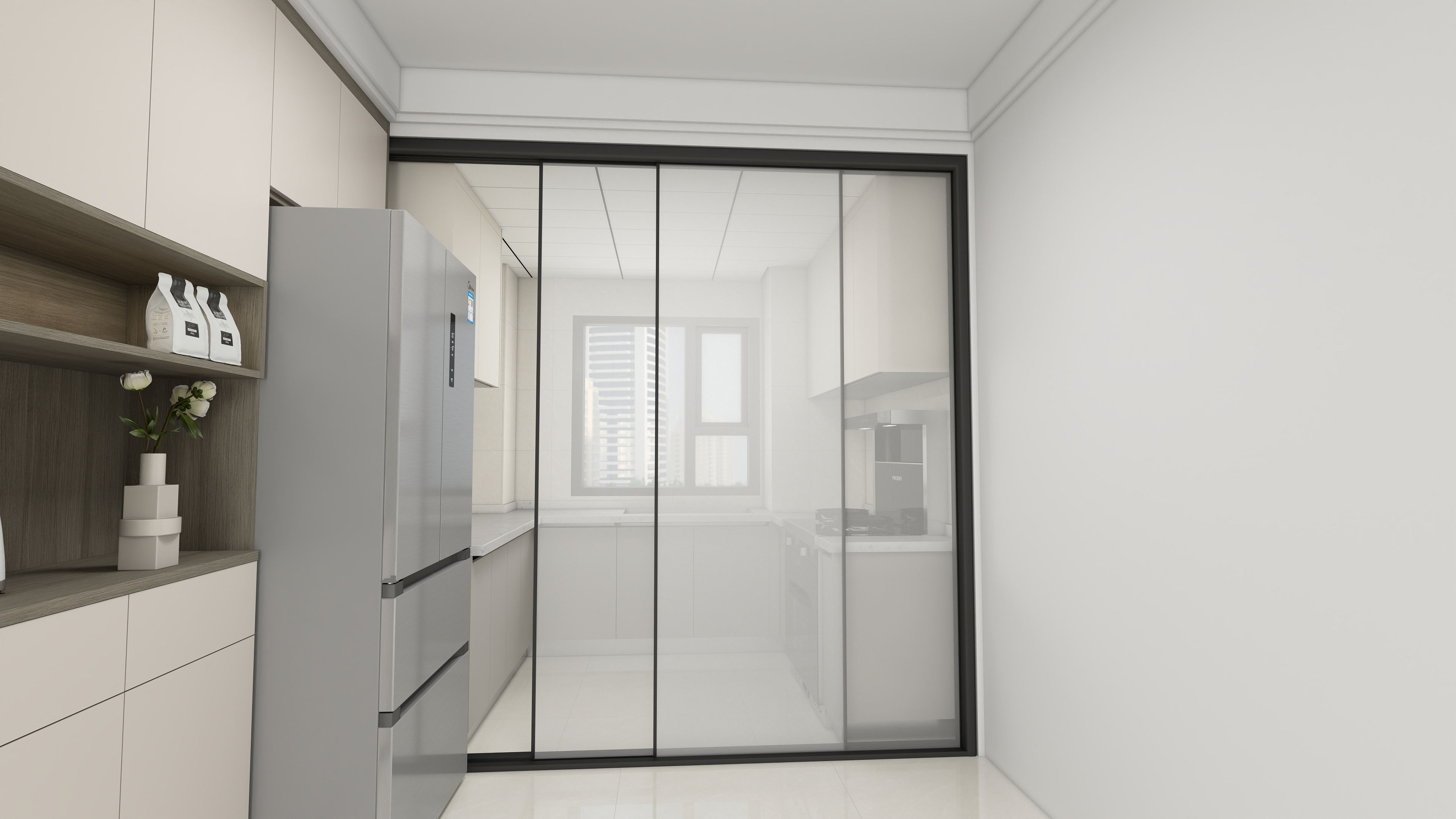 现代风格：原木和白色的融合之家-13