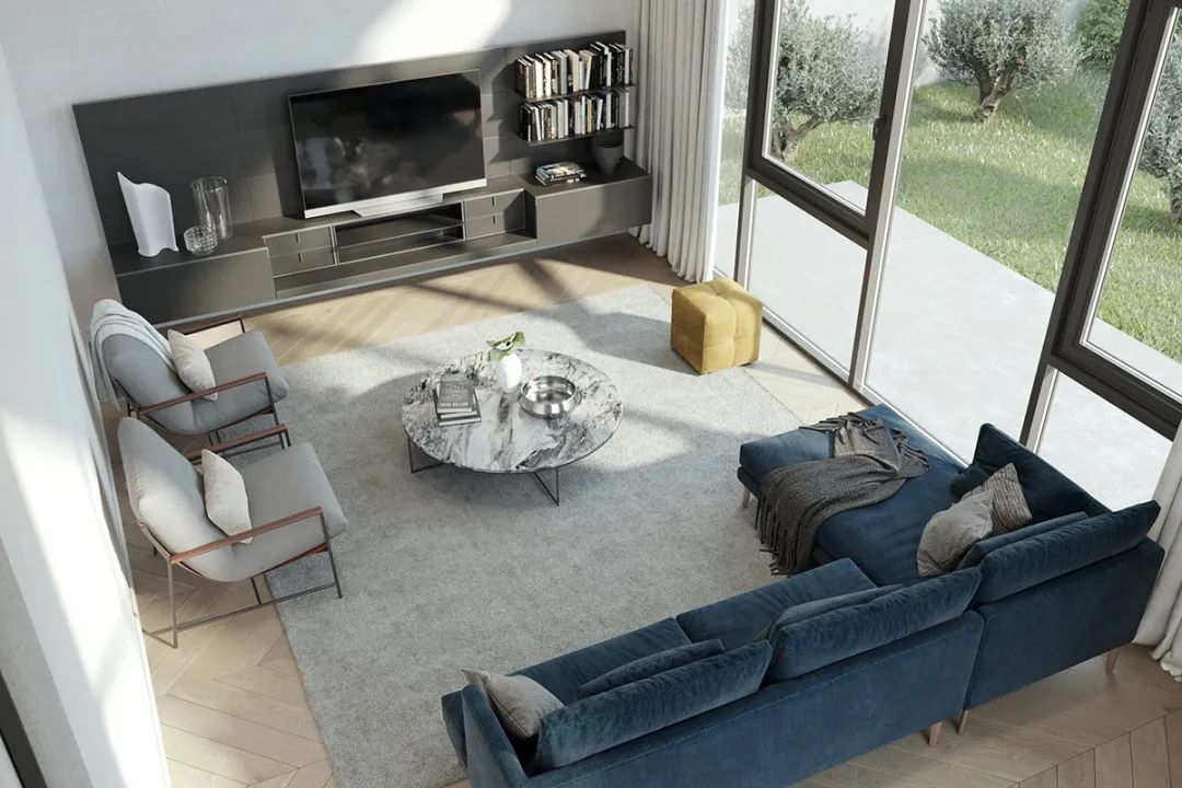 迪拜现代住宅,温馨休闲空间设计-18