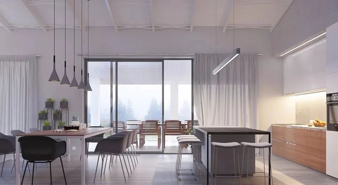 白俄罗斯设计师打造 203㎡自然风住宅-9