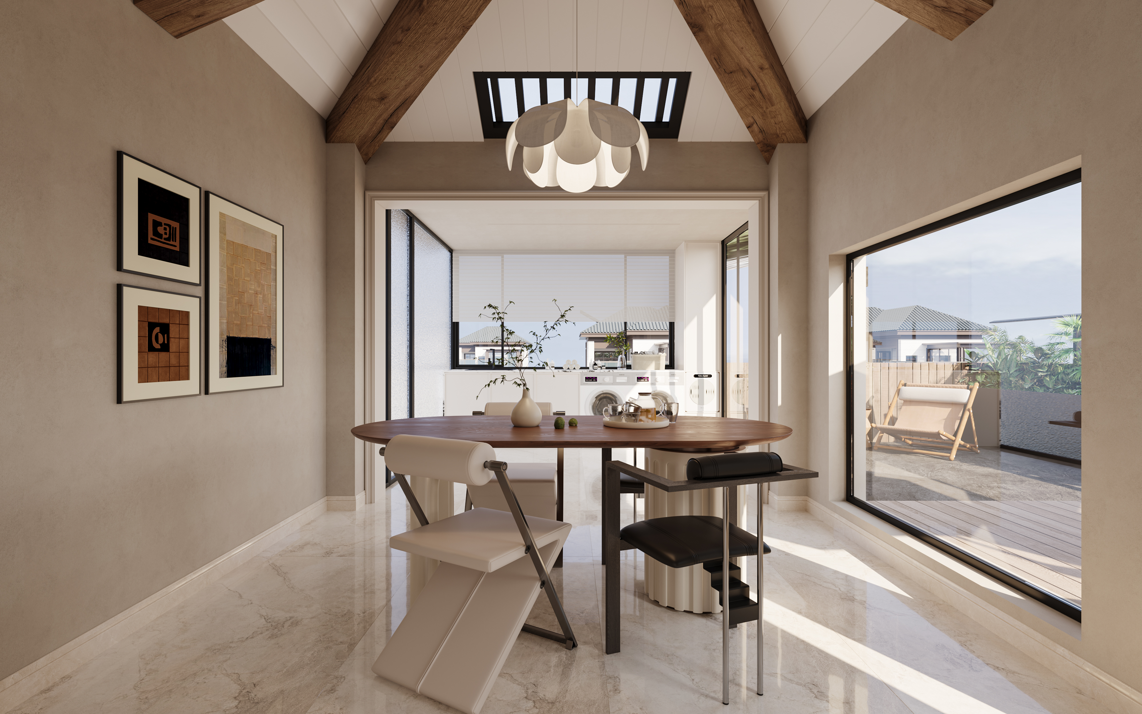 「流动的浪漫」法式轻奢私宅-34