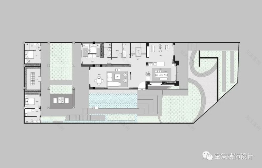 绿谷云溪现代风别墅丨中国浙江丨空集设计-46