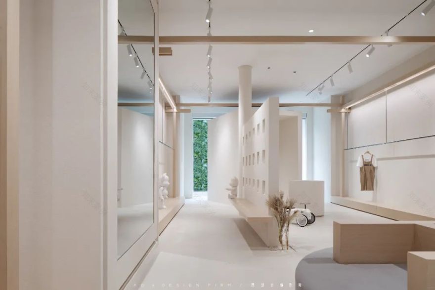 打破重组构建新秩序,南京 100㎡童装店设计展示创新空间美学-53