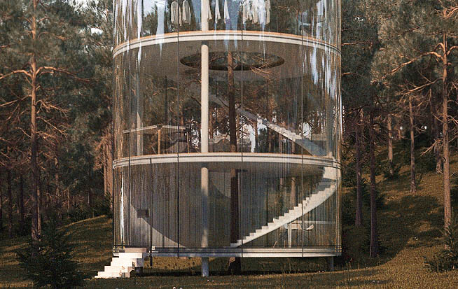 Стеклянный дом （玻璃屋,英文:Glass House）丨A.Masow Architects-4
