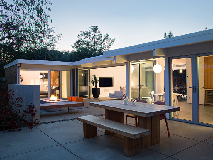 加州帕洛阿尔托美国传统埃希勒住宅翻新-7