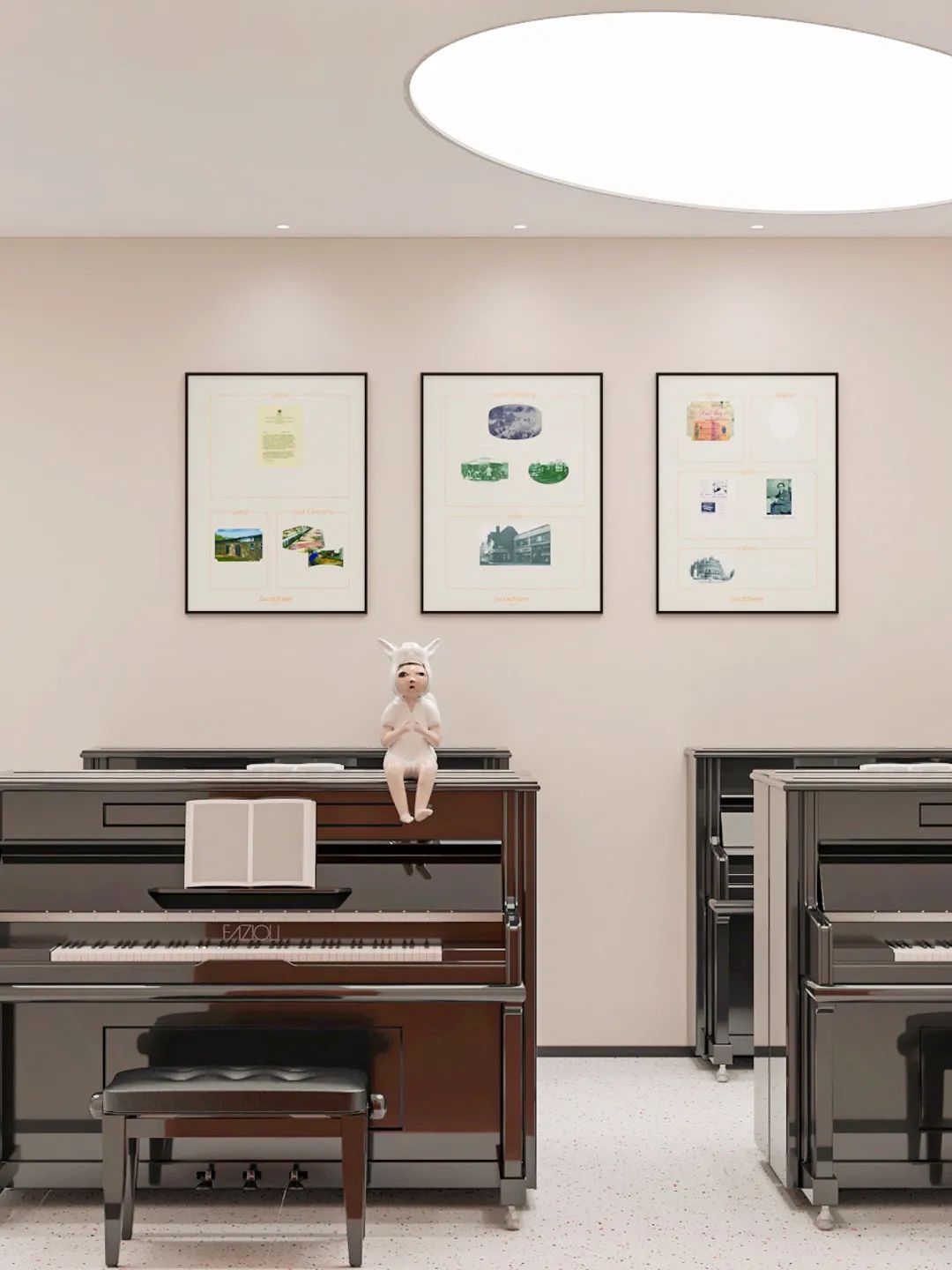 长沙圣雅乐琴行展厅丨中国长沙丨周笙笙建筑装饰设计-30
