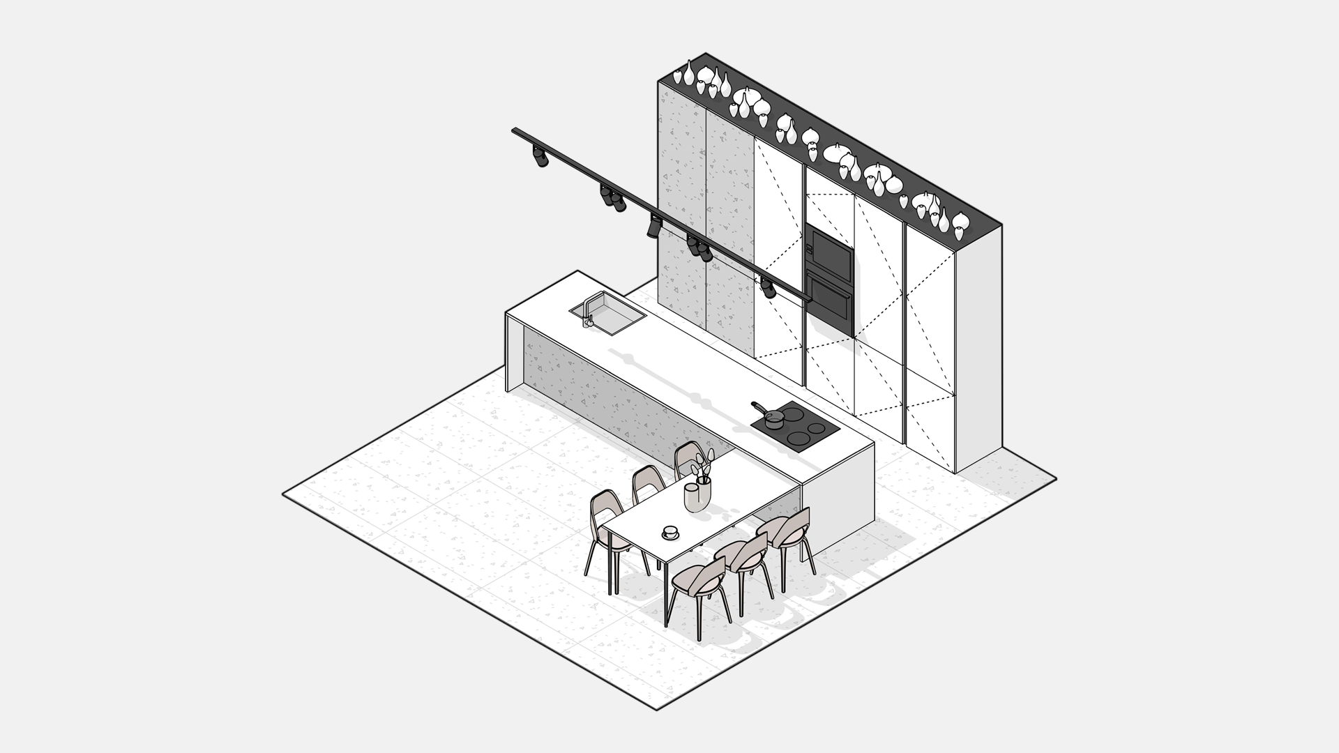 3D INTERIOR FRAGMENTS. REVIT-0