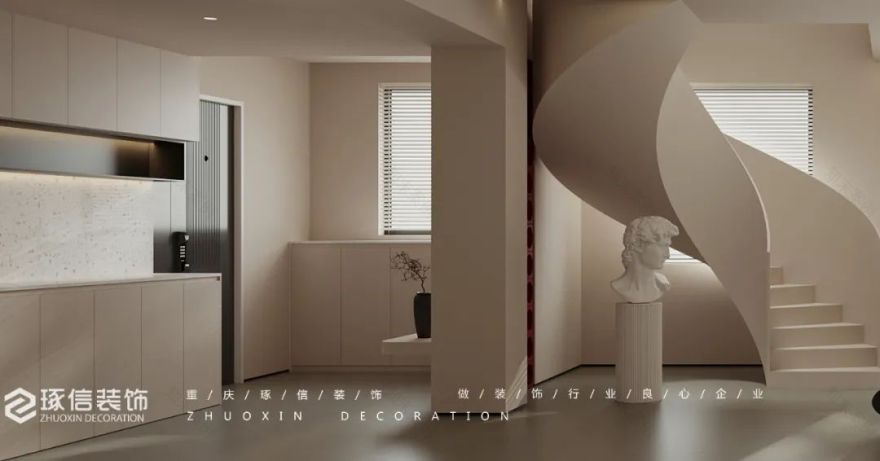 中海右岸奶油极简之家丨中国重庆丨陈庆-10