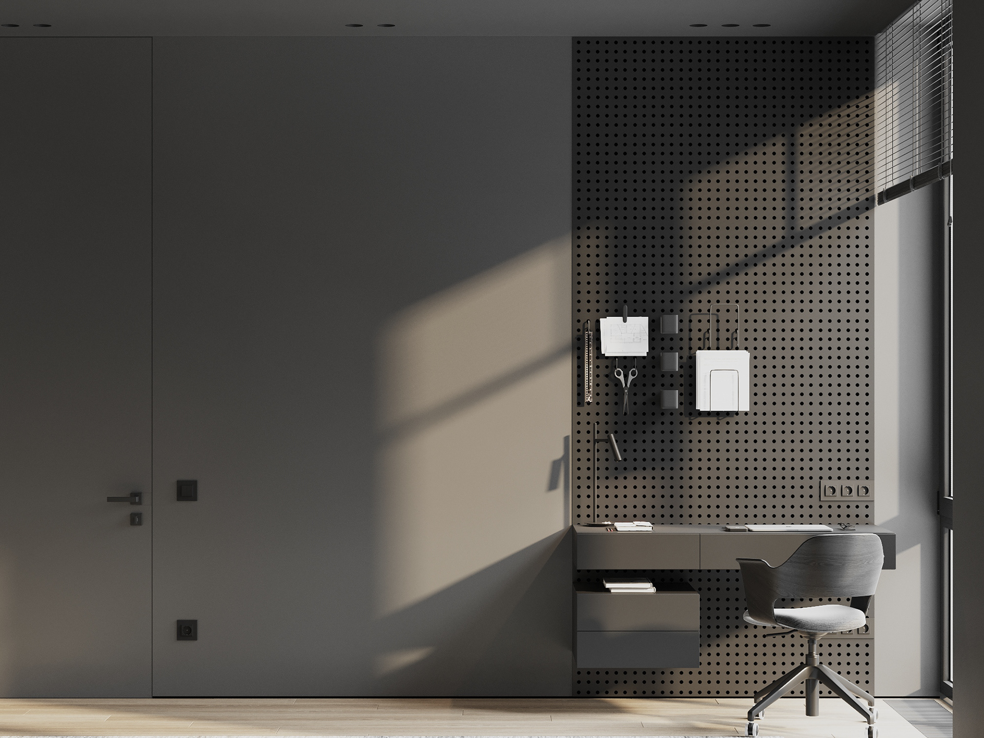 深灰色系空间设计                     -18