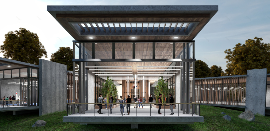 首座多功能运动中心丨美国科罗拉多丨BLUR Workshop-20