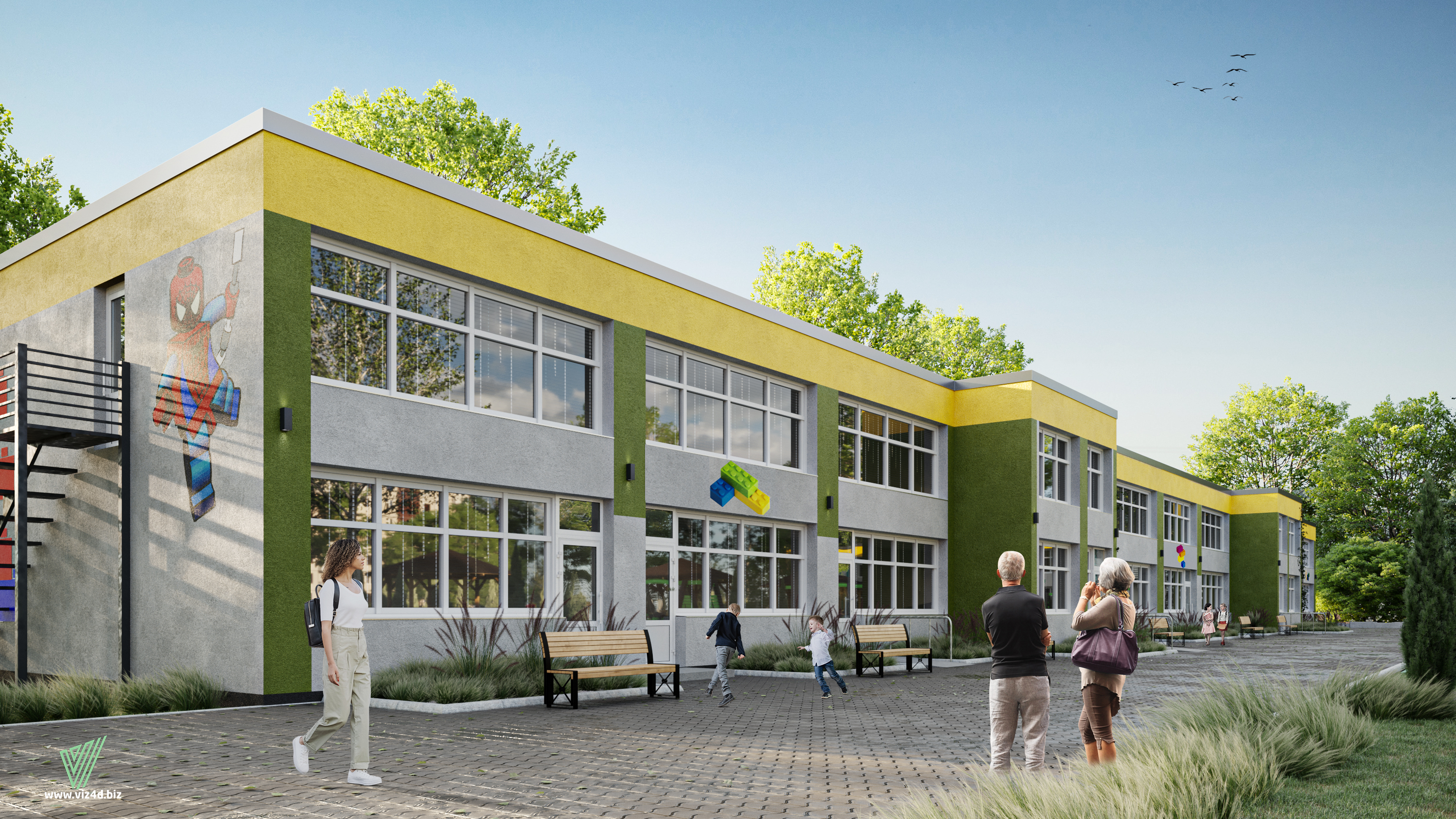 幼儿园外部翻新项目丨乌克兰-9