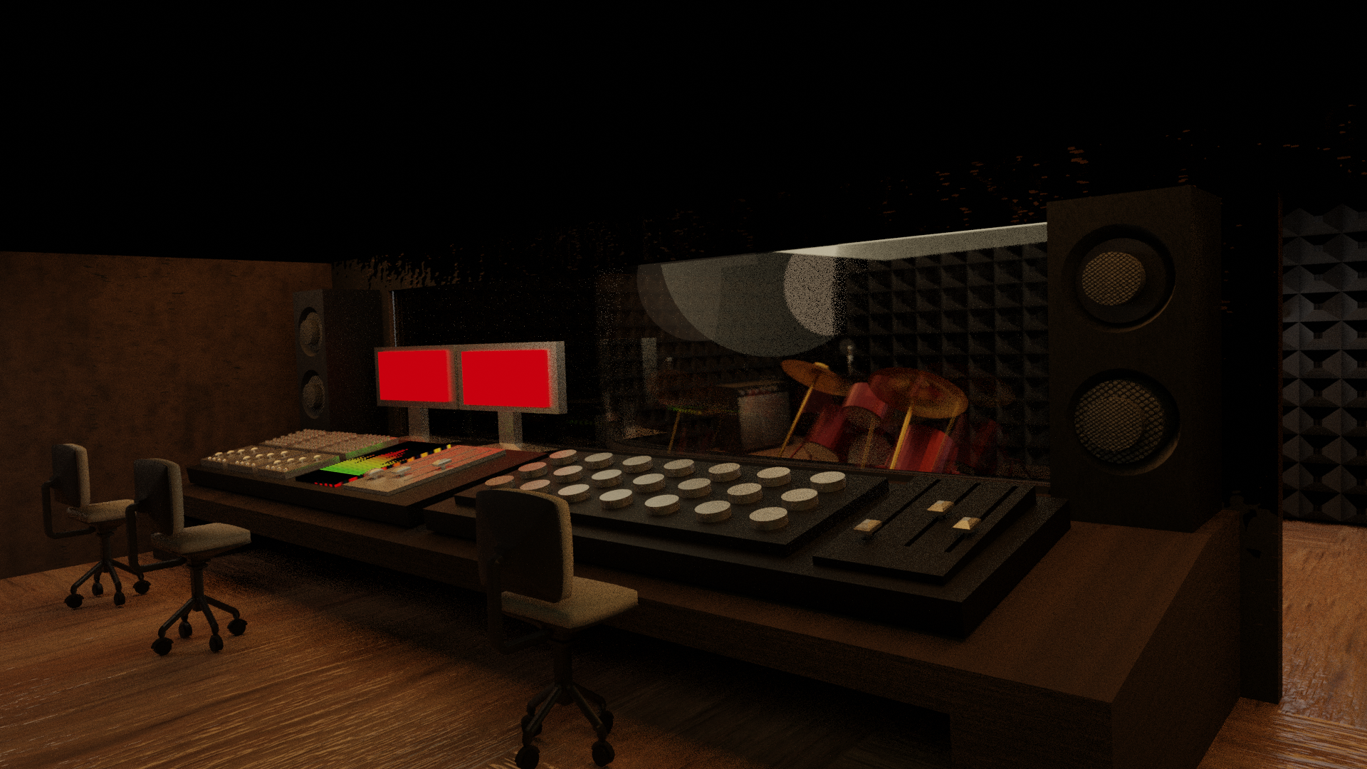 录音棚 3D 设计丨Ana Lázaro-2