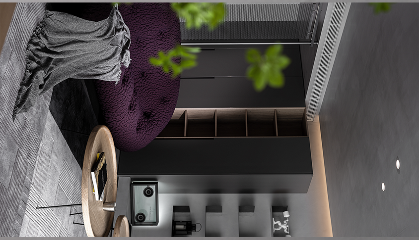 彩虹郦城 · 李斌的 165㎡现代住宅空间设计丨中国咸阳丨西安恩集建筑空间艺术有限公司-4