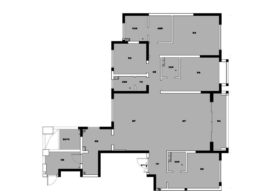 平层住宅设计丨中国芜湖丨芜湖鸿鹄设计-2