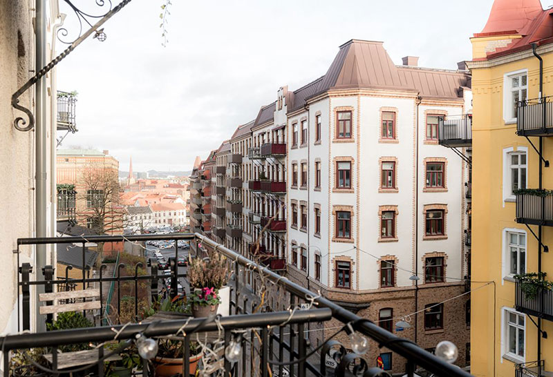 柔美恬静 | 哥德堡淡雅粉色调公寓设计-10