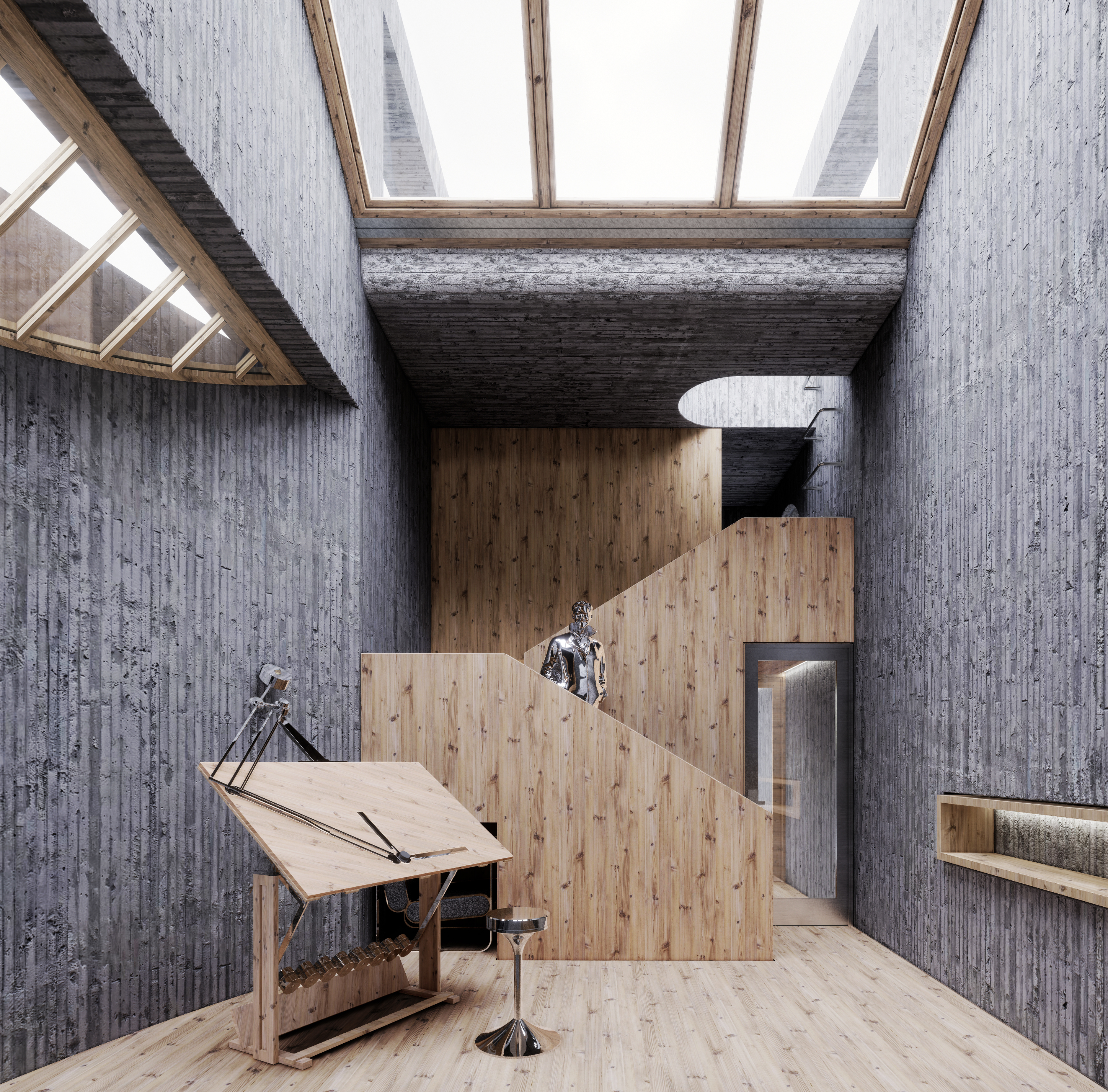 “铅笔盒”房屋设计丨日本东京丨Evgeniy Kolesnikov-8