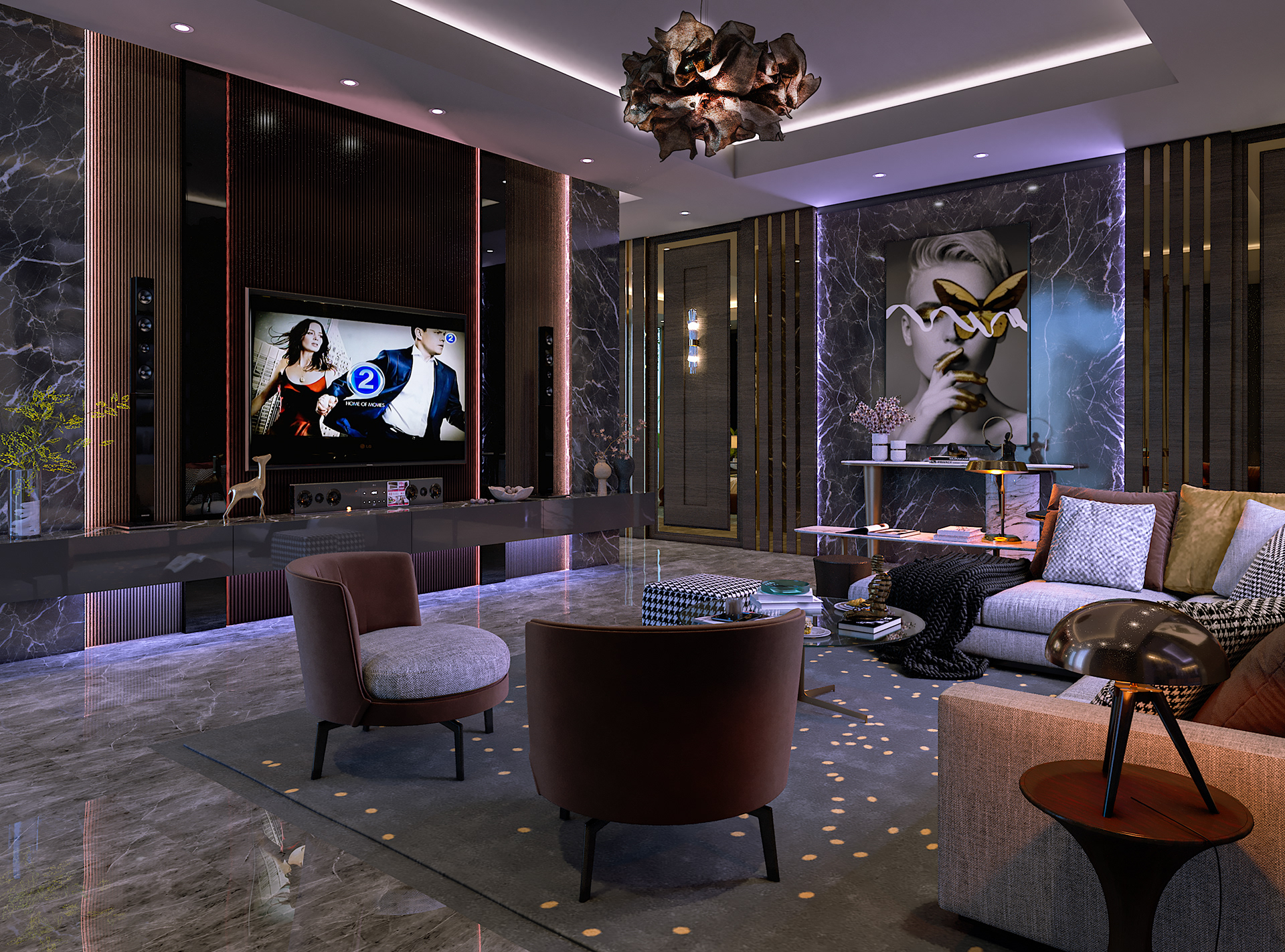 MODERN MASTER ROOM SECTION (DARK MOOD)-3