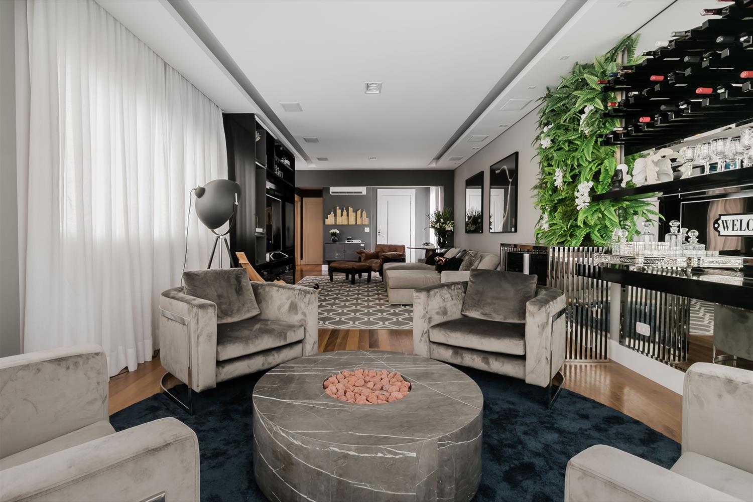 现代都市公寓 | 一体化社交空间与垂直花园-6