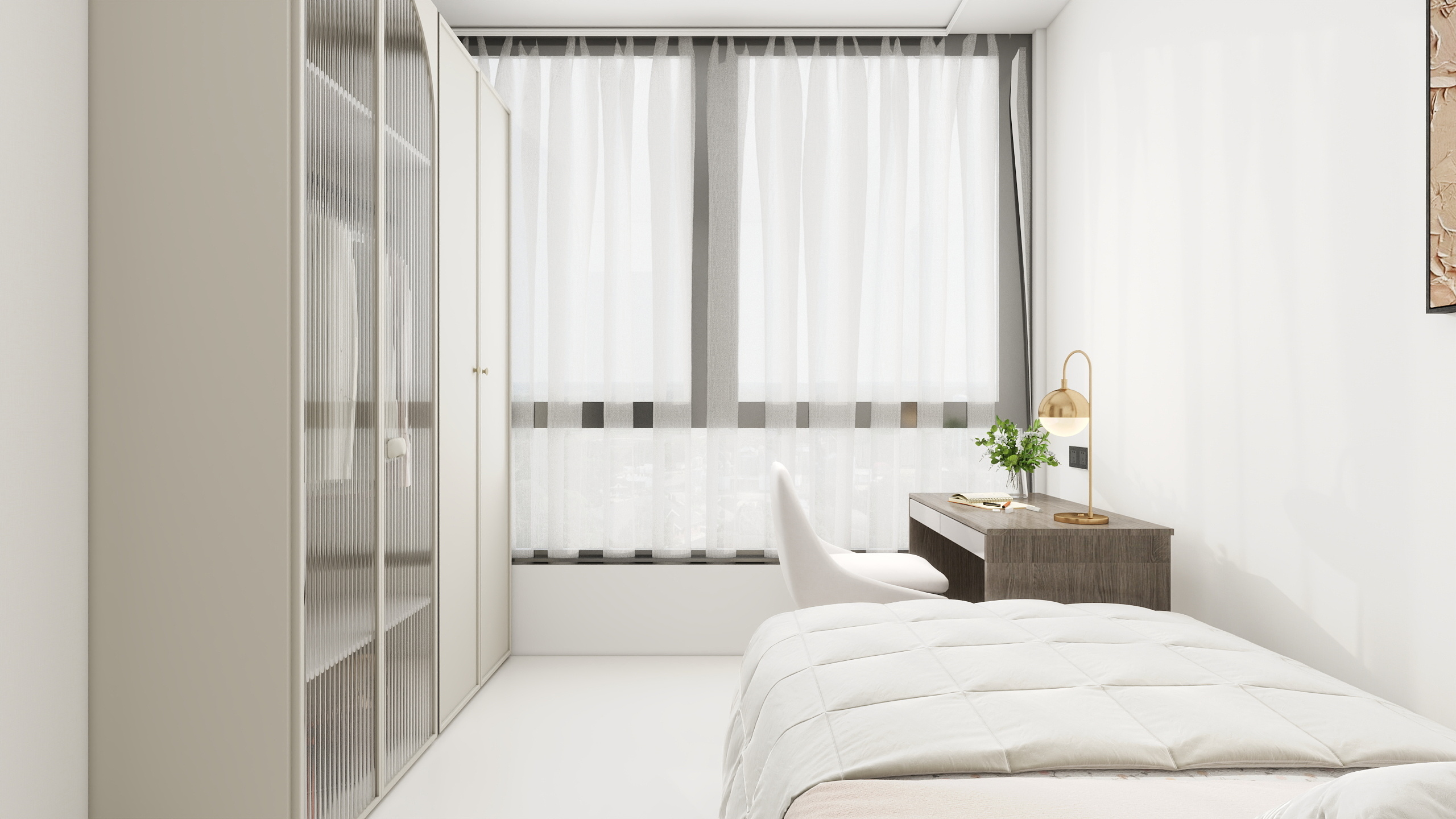 奶油风 119m²3 室 1 厨 1 卫室内设计-6