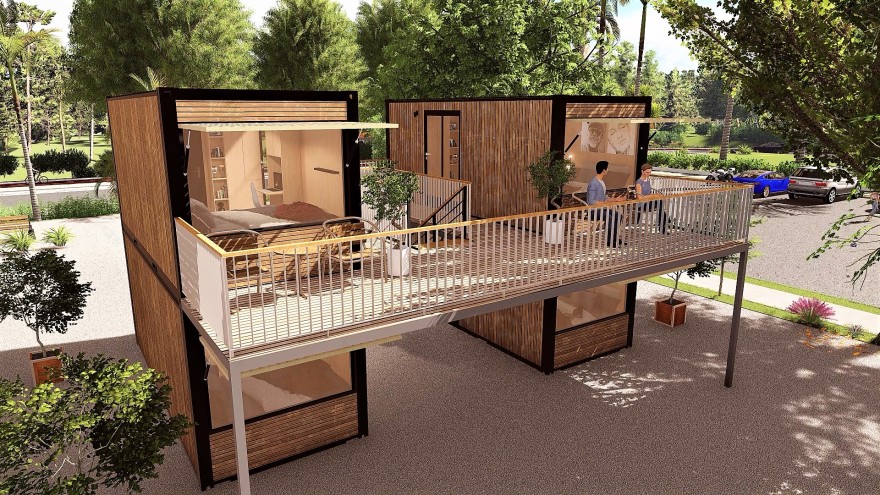 预制模块化集装箱酒店丨Damijan Koprivc-19