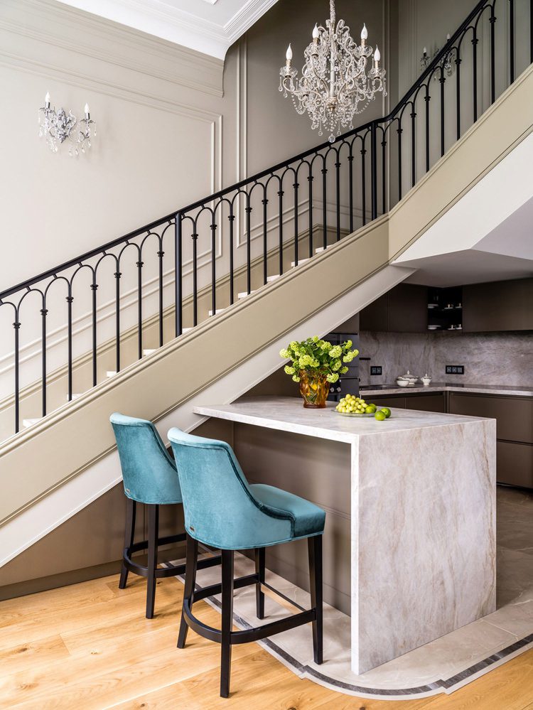 莫斯科Cameo小区三层城市公寓（“城市别墅”）丨俄罗斯莫斯科丨BELLARDO设计工作室（安娜·萨哈罗娃,斯韦特兰娜·格拉兹科娃）-13