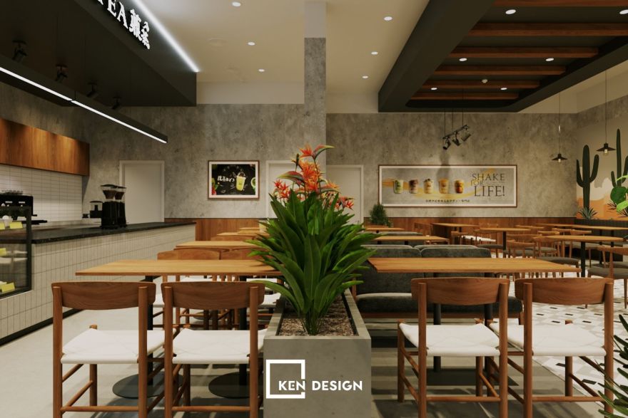 Khám phá thiết kế quán trà sữa Ding Tea tại Vin Wonder Phú Quốc-19