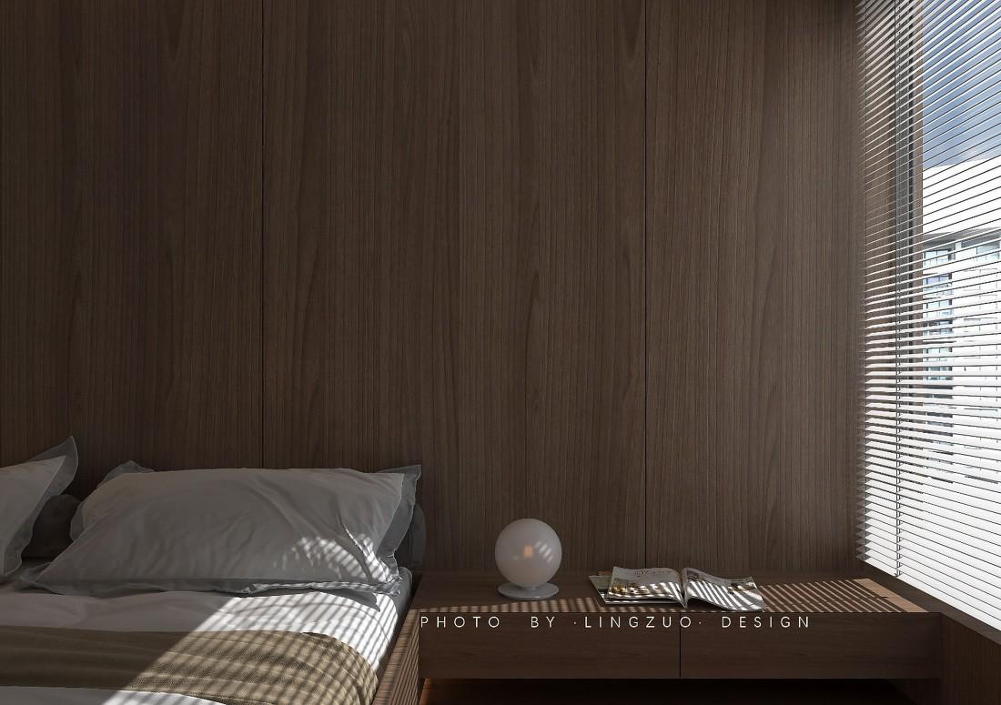 温润木质空间,开放式餐厨,艺术气息主卧——红与蓝的纯粹生活-12