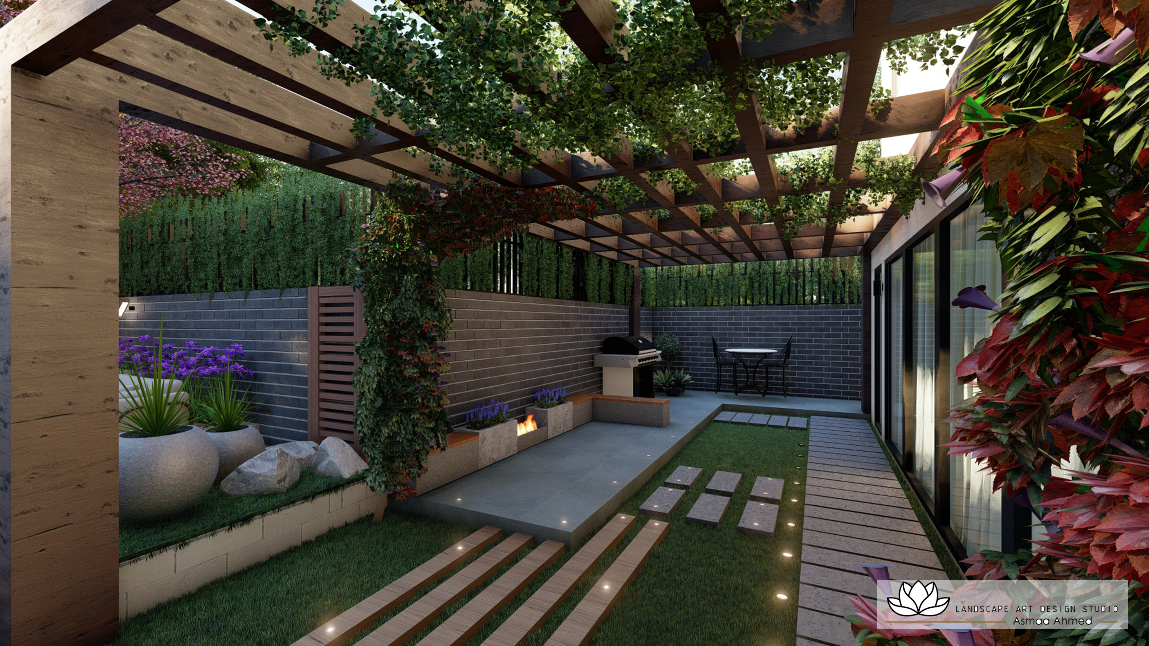 Landscape Design For Backyard & Front Yard In England-1