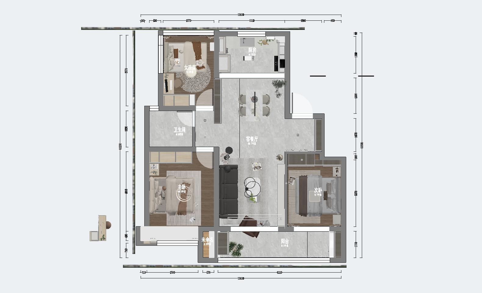 汪姐云麓达观20栋02户型-0