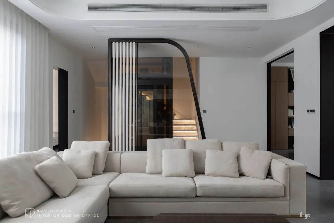 隐于形的交叠  碧桂园天玺450㎡合院别墅丨中国重庆丨KD室内设计事务所-61