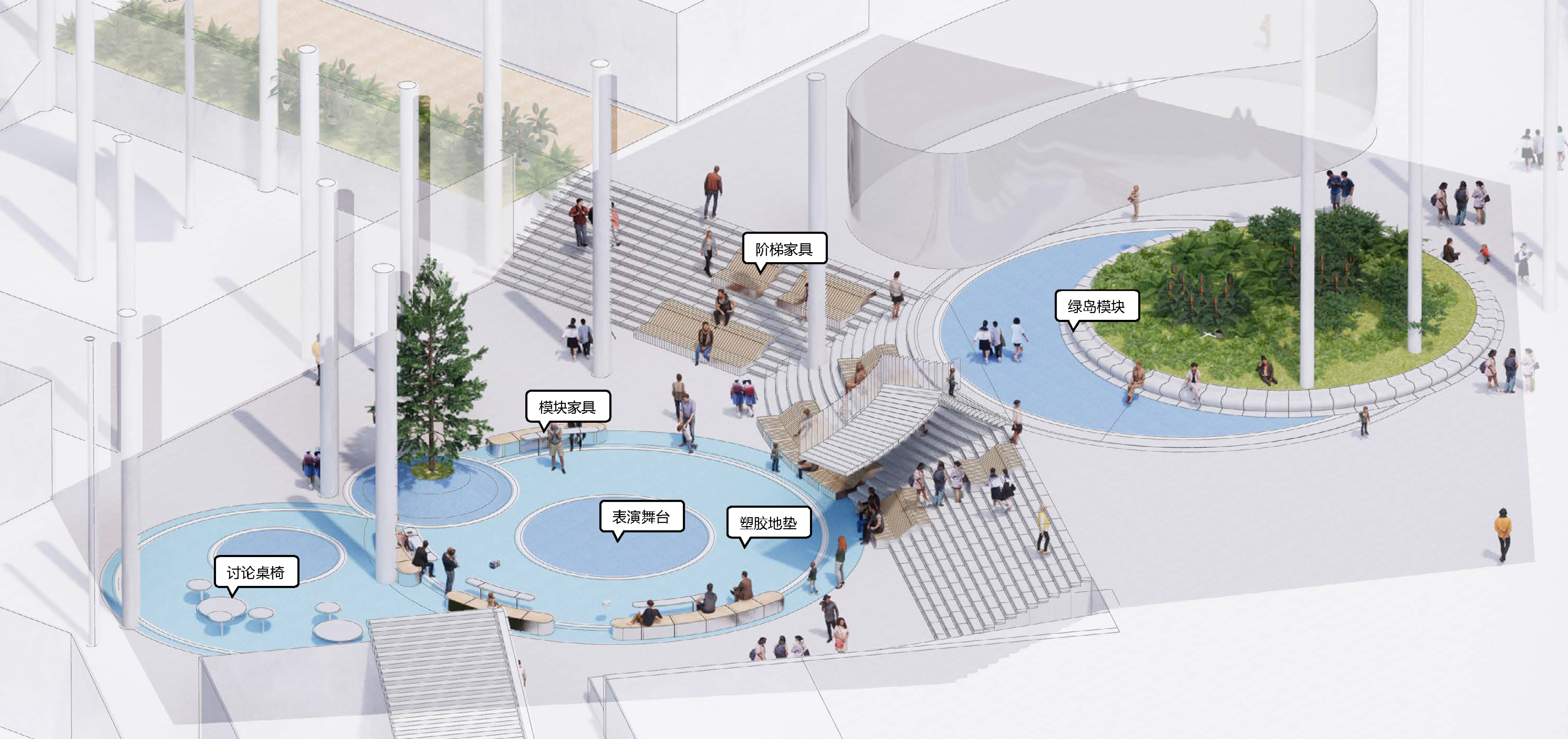 红岭教育集团 华富实验学校丨中国深圳丨大小景观,深圳市建筑设计研究总院有限公司,广州天泓-221