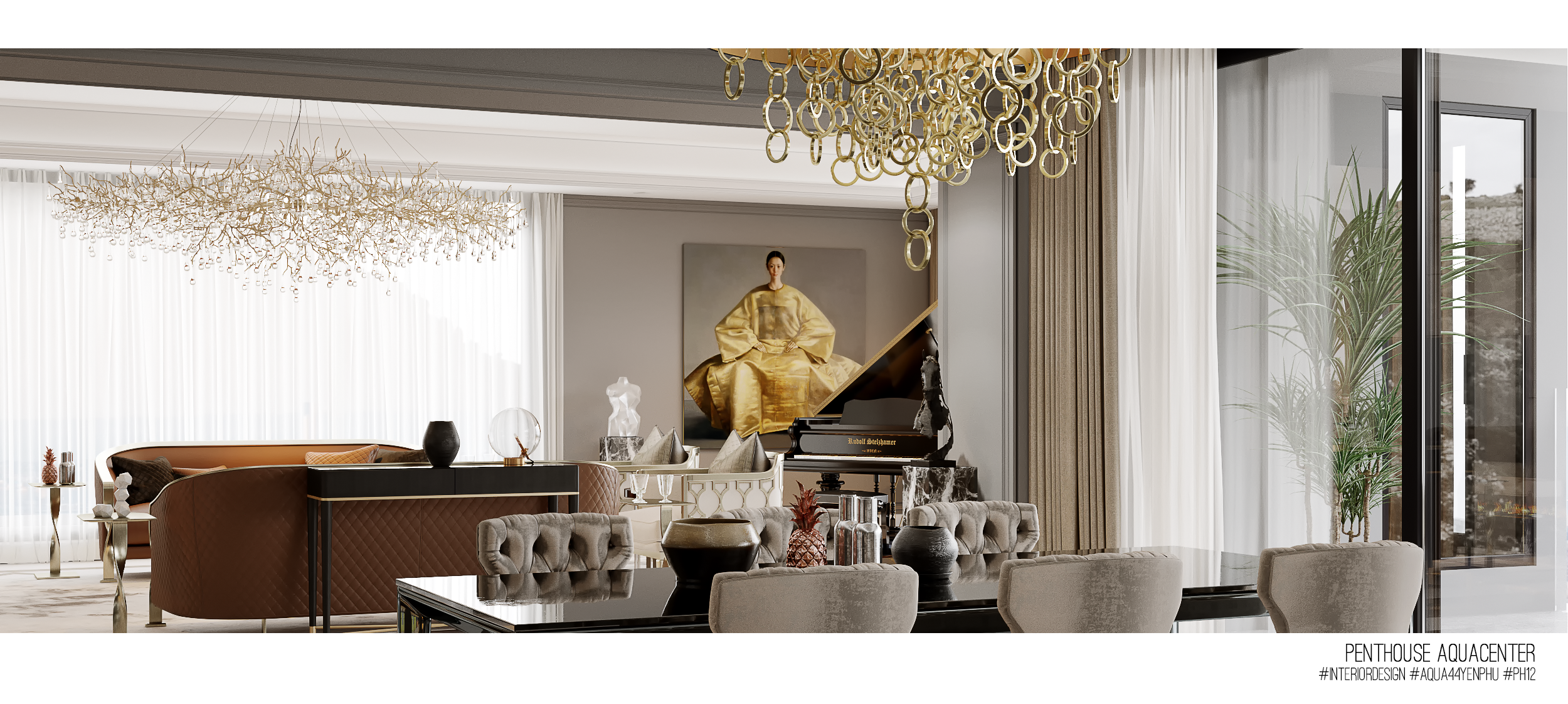 河内水中心顶层公寓丨越南河内-11