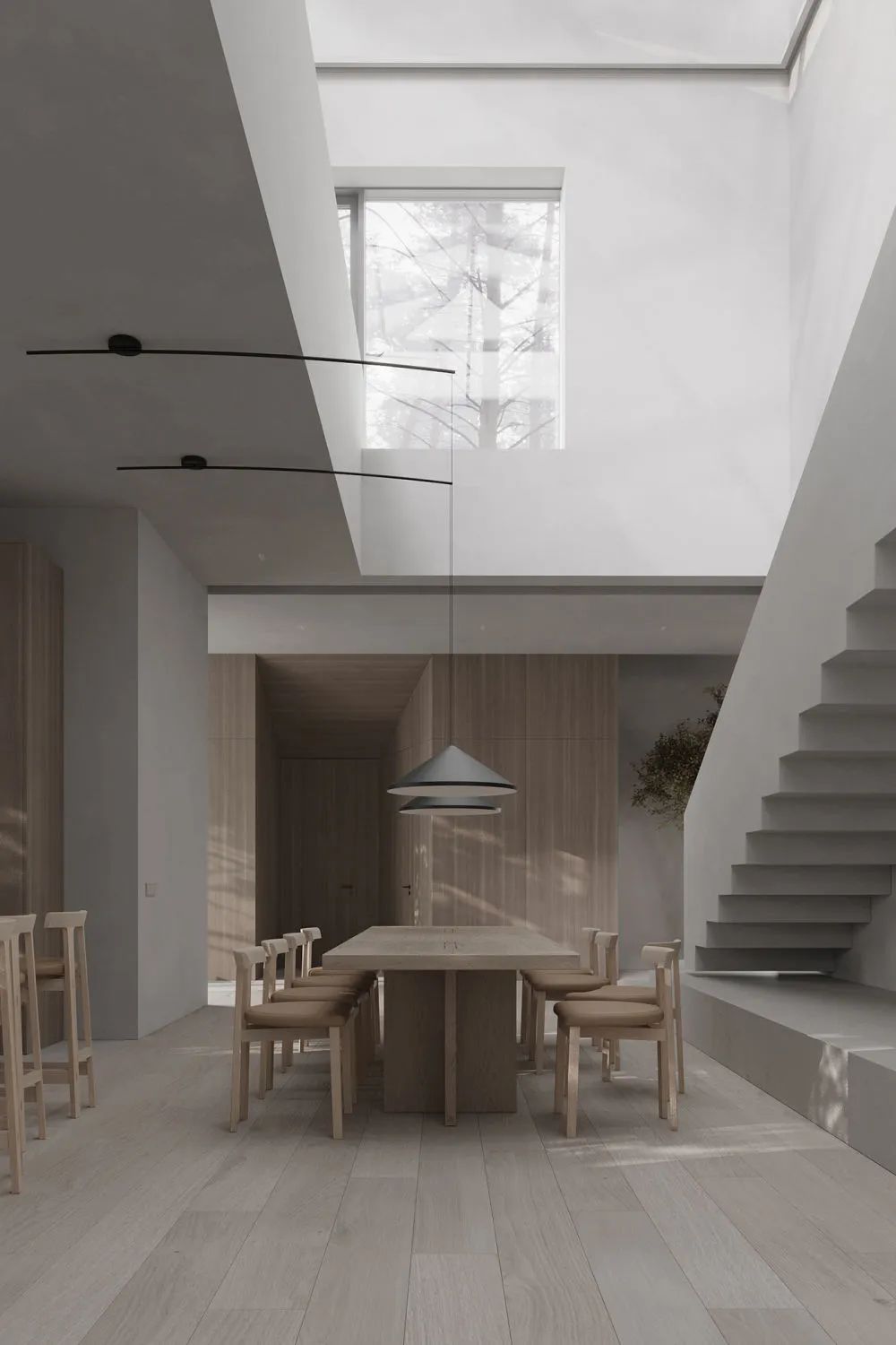 盐系简约,静美!灰白木色打造宁静家居空间丨星艺装饰广州总部-32