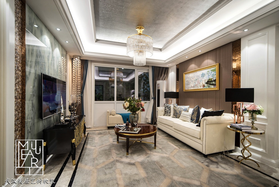 汉阳人信汇•天誉样板间三部曲之新古典风格-8